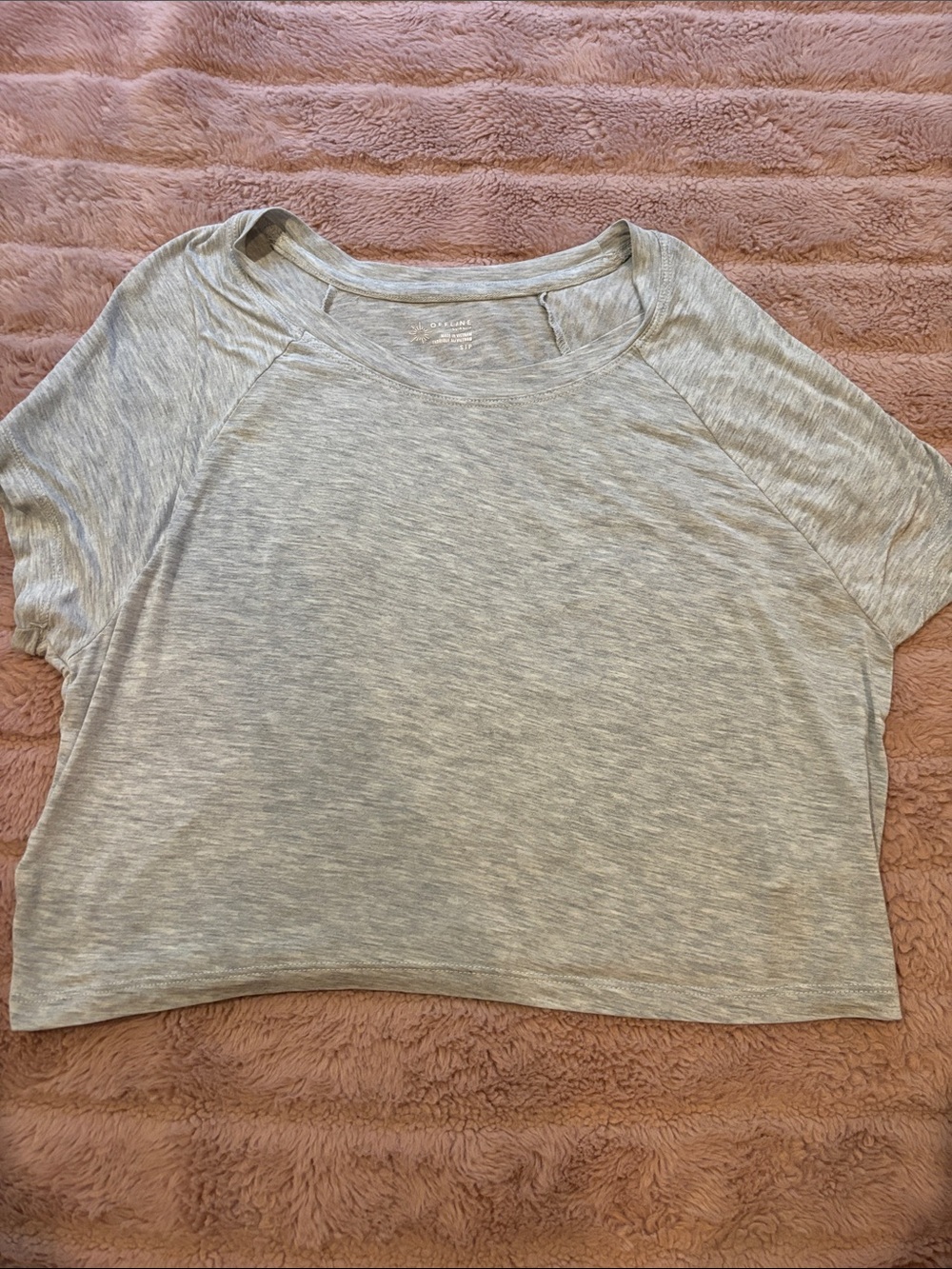 Offline by Aerie Light Gray Women's Crop Top (size S)
